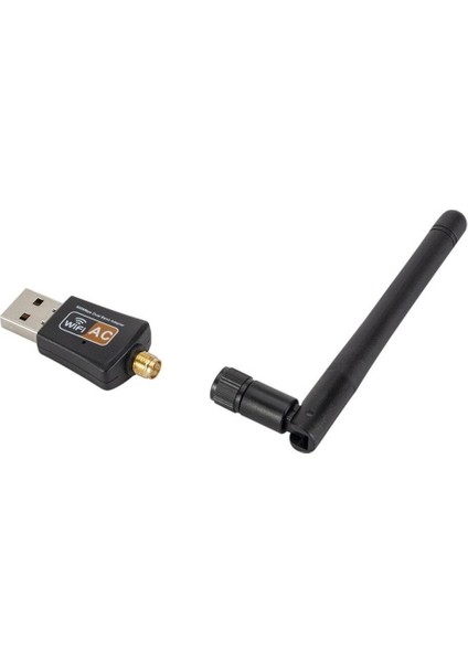 3c Store USB Wifi Adaptörü 802.11B / G / N Anten 600MBPS Usb2.0 Kablosuz Alıcı Dongle Ağ Lan Kartı Tv Kutusu Laptopwi-Fi Için (Yurt Dışından)