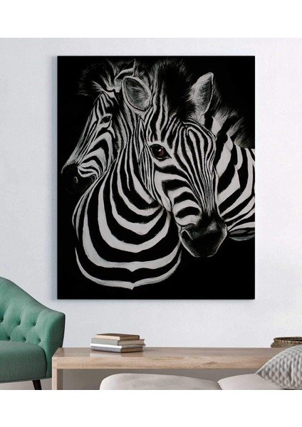 Zebra Dekoratif Kanvas Tablo