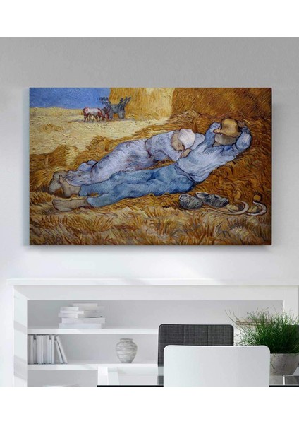 Vincent Van Gogh Öğlen Molası Kanvas Tablo