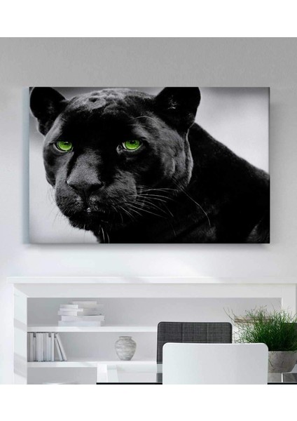 Siyah Panter Kanvas Tablo