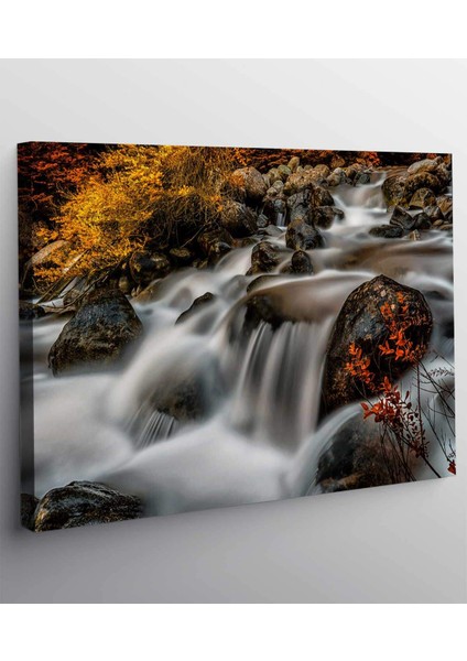 Nehir Kayaları Suda Sızıntı Kanvas Tablo fiyatları