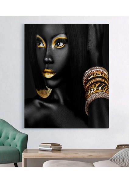 Zenci Kadın Kanvas Tablo fiyatları