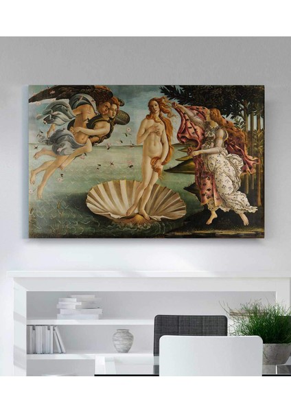 Sandro Botticelli - Venüs'ün Doğuşu Kanvas Tablosu