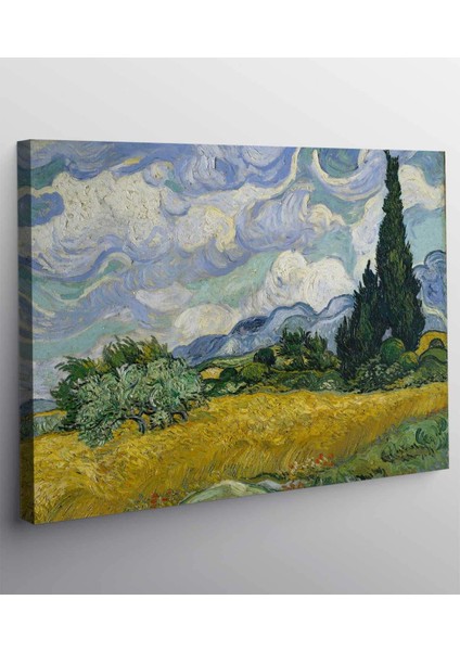 Vincent Van Gogh - Selvi Ağaçlı Buğday Tarlası