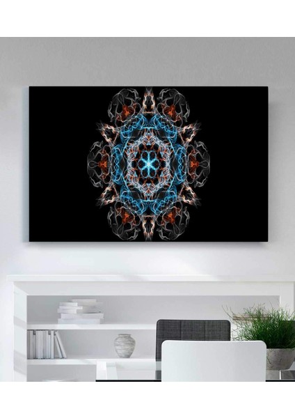 Yaşam Çiçeği Sri Yantra Kanvas Tablo