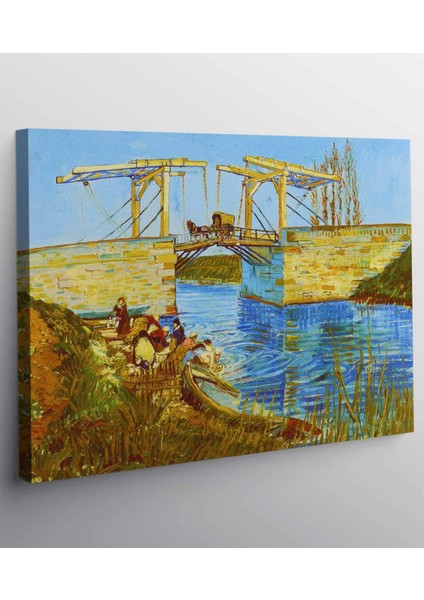 Vincent Van Gogh The Langlois Bridge At Arles With Women Washing