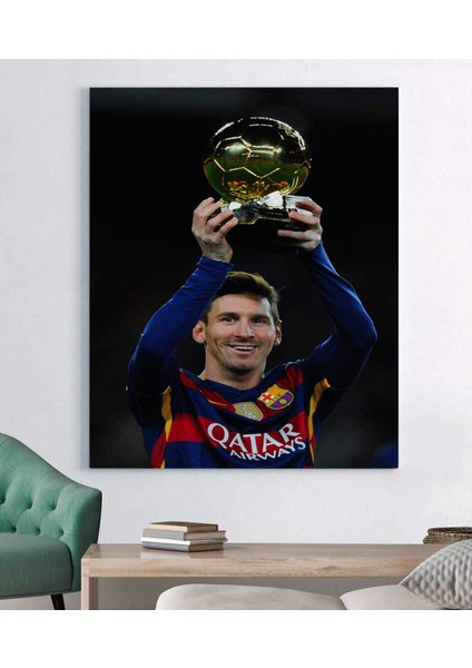 Futbol Yıldızı Lionel Messi Kanvas Tablo