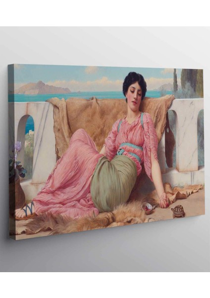 Stella Store John William  Godward Sessiz Evcil Hayvan Kanvas Tablo