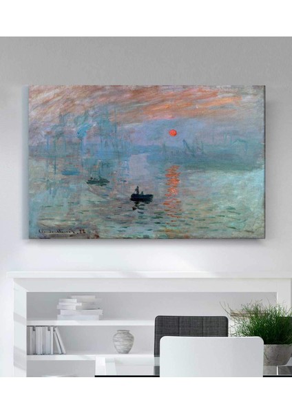 Claude Monet -Impression Sunrise Kanvas Tablo