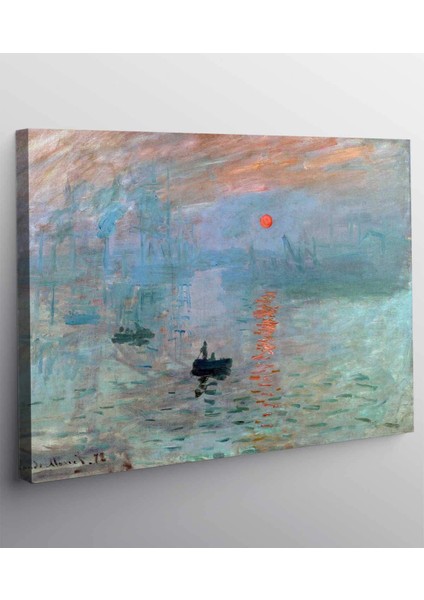 Claude Monet -Impression Sunrise Kanvas Tablo