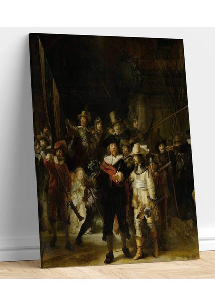 Rembrandt Gece Nöbeti Eseri Kanvas Tablo
