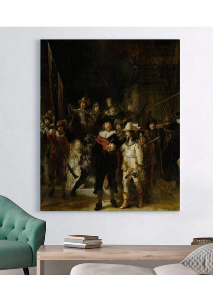 Rembrandt Gece Nöbeti Eseri Kanvas Tablo