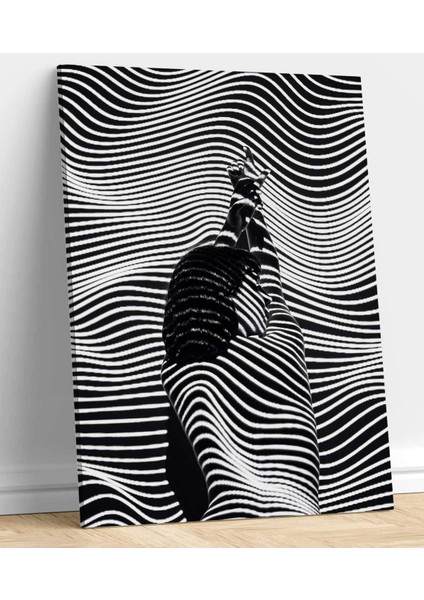 Siyah Beyaz Kız Kanvas Tablo fiyatları