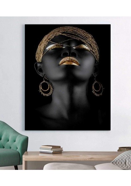 Zenci Kadın Kanvas Tablo fiyatları