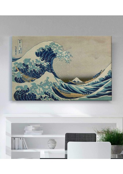 Ando Hiroshige Bürük Dalga Kanvas Tablo
