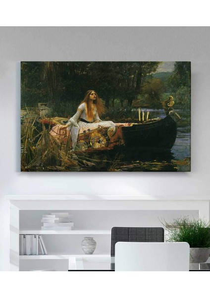 John William Waterhouse - The Lady Of Shalott Kanvas Tablo