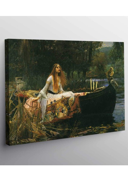John William Waterhouse - The Lady Of Shalott Kanvas Tablo fiyatları