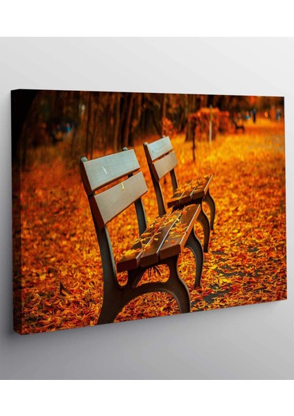 Parkta Sonbahar Kanvas Tablo fiyatları