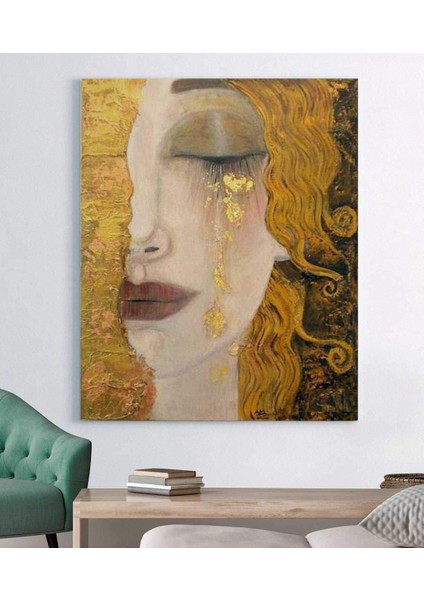Gustav Klimt Golden Tears Kanvas Tablo