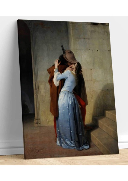 Francesco Hayez - Öpücük Kanvas Tablo