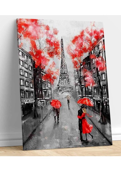 Eyfel Kulesi'nde Romantik Sevgili Kanvas Tablo fiyatları