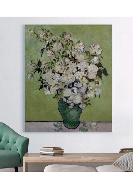 Vincent Van Gogh - Vase Of Roses Kanvas Tablo