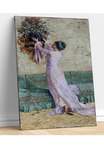 Osman Hamdi Bey Vazo Yerleştiren Kız
