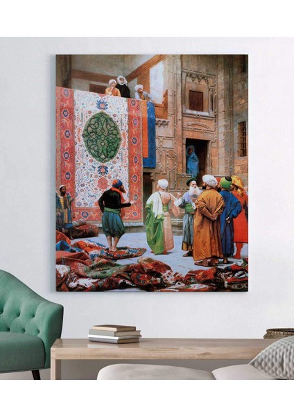Jean Leon Gerome Halı Tüccarı Kanvas Tablo