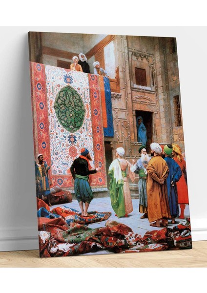 Jean Leon Gerome Halı Tüccarı Kanvas Tablo