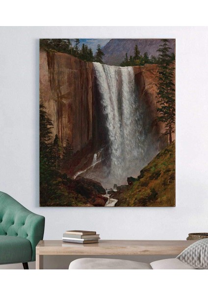 Albert Bierstadt Vernal Fall Kanvas Tablo