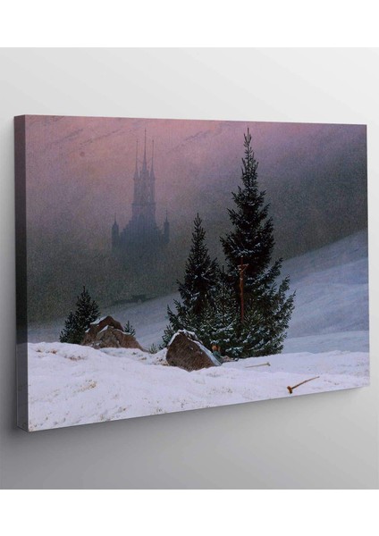 Caspar David Friedrich Winter Landscape Kanvas Tablo