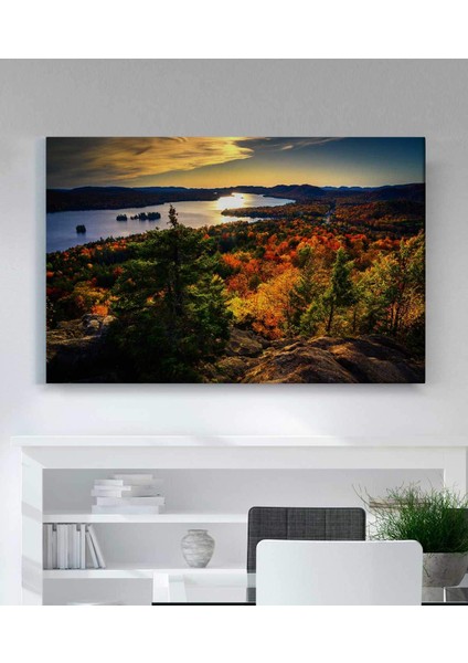 Manzara Yağlıboya Görünümlü Kanvas Tablo