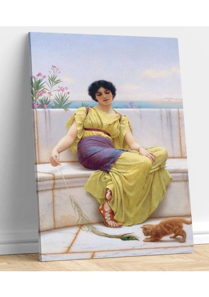 John William Godward Evcil Hayvan Kanvas Tablo