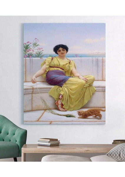 John William Godward Evcil Hayvan Kanvas Tablo fiyatları