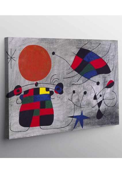 Joan-Miro-Flamboyant Wings Gülümseme Kanvas Tablo