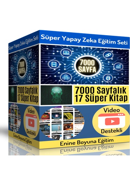 Enine Boyuna Eğitim Süper Yapay Zeka Eğitim Seti (17 Kitap)