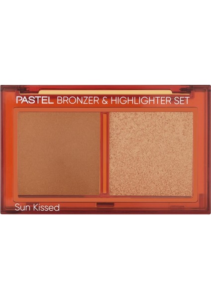 Profashion Bronzer & Highlighter Set Sun Kissed No:02 Tan Bronze & Soft Glow Bronzer