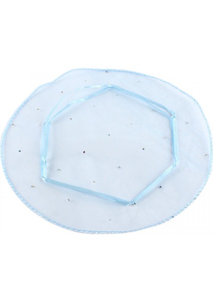 100 Adet Mavi Tül Kese Yuvarlak Büzgülü Pullu Hediyelik Kese fiyatları