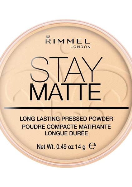 Stay Matte Pressed Powder Pudra 001 Transparent