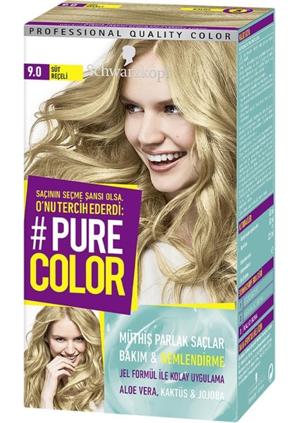 Pure Color Saç Boyası 9.0 Süt Reçeli