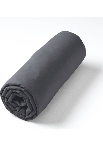 Siyah Lastikli %100 Pamuklu Fitted Çarşaf 160 x 200+30