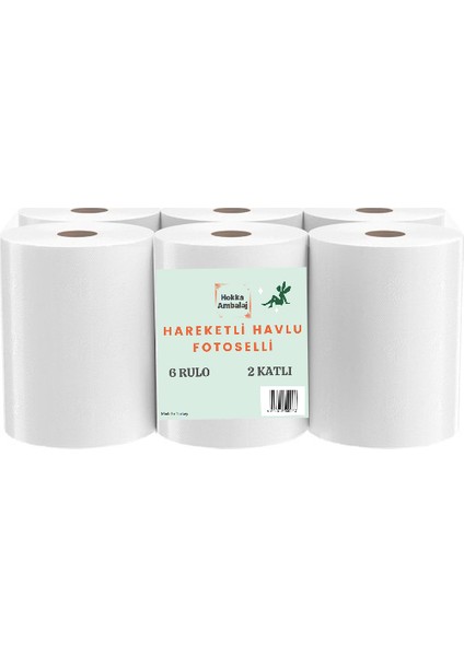 5 Koli 21 cm Fotoselli Hareketli Kağıt Havlu 30 Rulo