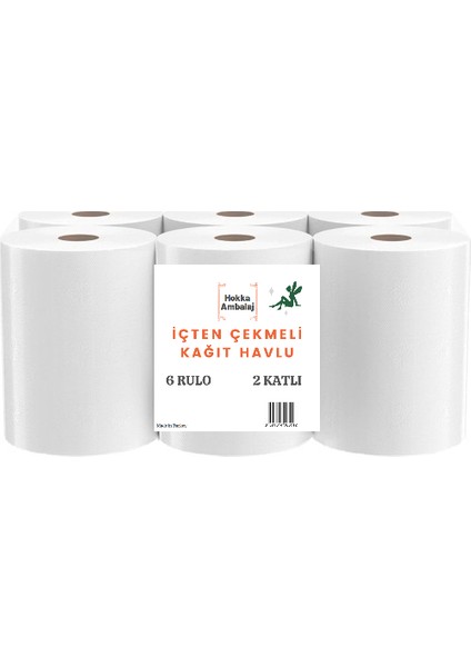 5 Koli Içten Çekmeli Kağıt Havlu 30 Rulo