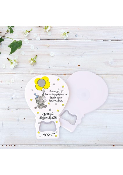 Balon Açacaklı Magnet Doğum Günü