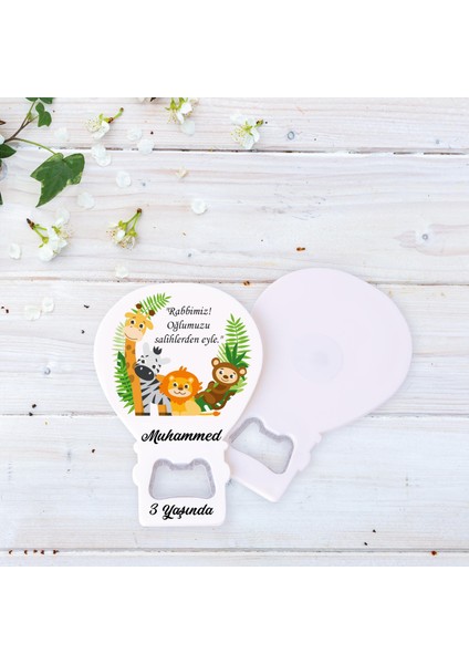 Balon Açacaklı Magnet Doğum Günü