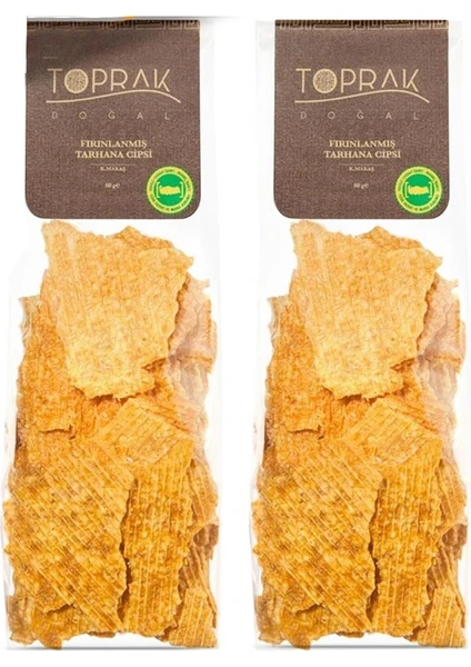 Toprak Doğal Fırınlanmış Tarhana Cips 2'li Set 160 gr