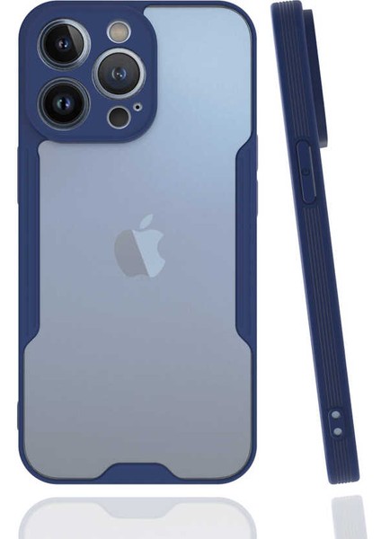 Apple iPhone 13 Pro Kılıf Kamera Korumalı Colorful Kapak - Lacivert