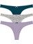 Çok Renkli Liliac Dream 3lü Thong Külot 1