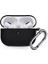 Airpods 3 Kulaklık Koruyucu MDL02 Anahtarlıklı Silikon Kapak Kılıf Siyah 1