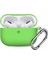 Airpods 3 Kulaklık Koruyucu MDL02 Anahtarlıklı Silikon Kapak Kılıf Açık Yeşil 1